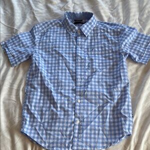 Nautica Blue Gingham Kids Button-Down Shirt
